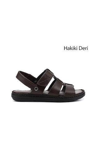 Gönderi(R) Gönderi R Erkek Kahverengi Hakiki Deri Comfort Sandalet Dyma73142822