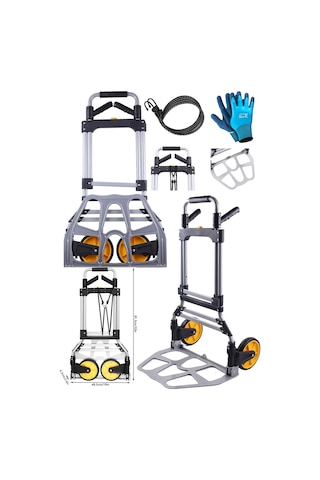 Staxx Xl Büyük Boy 150kg Kapasiteli Koli Yük Paket Taşıma Arabası