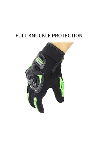 Erkek Ve Kadın Motosiklet Eldiveni - Kaymaz, Nefes Alabilir, Dokunmatik Uyumlu, Diz Koruma, Siyah-kırmızı M