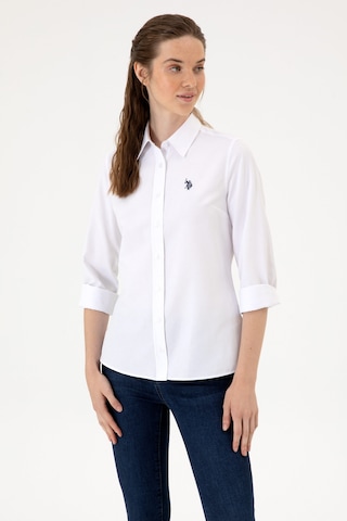 U.s. Polo Assn. Kadın Beyaz Gömlek Basic 50316711-vr013 Beyaz