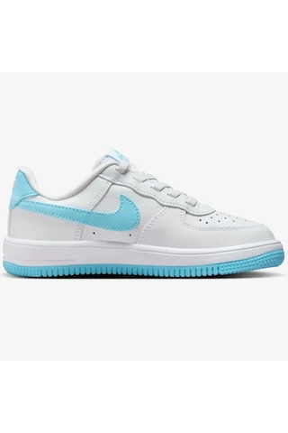 Nike Air Force 1 Af1 Ps Unisex Sneaker White Blue Unisex Günlük Spor Ayakkabı Beyaz Mavi Beyaz - Mavi