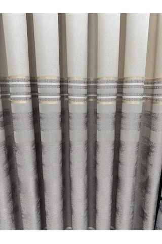 Nivemeshome Urla V-5202 Vizon 1/3 Sık Pileli Fon Perde Apm Çok Renkli