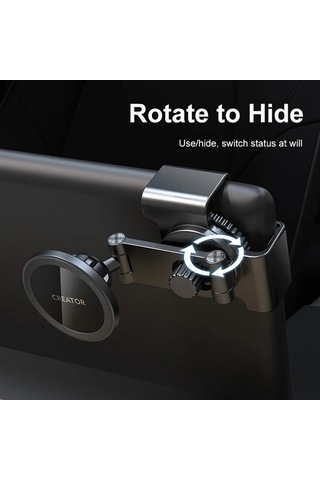 Wondernest Tesla Araba Magsafe Katlanabilir 360 Dönebilen Telefon Tutucu Siyah Siyah