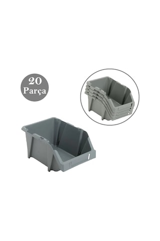 Venoa Dg15 Depo Raf Düzenleyici Parça Saklama Avadanlık Kutusu 20 Parça 193x123x97 Mm