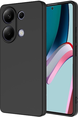 Noktaks - Xiaomi Uyumlu Xiaomi Redmi Note 13 Pro 4g - Kılıf İçi Kadife Koruyucu Mara Lansman Kapak - Siyah