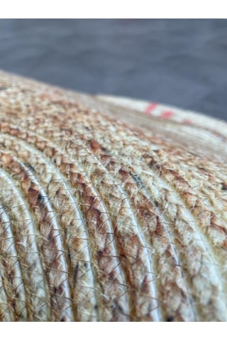 Jüt Yuvarlak Hasır Halı Yolluk Salon Oda Mutfak Halısı Ks-1001