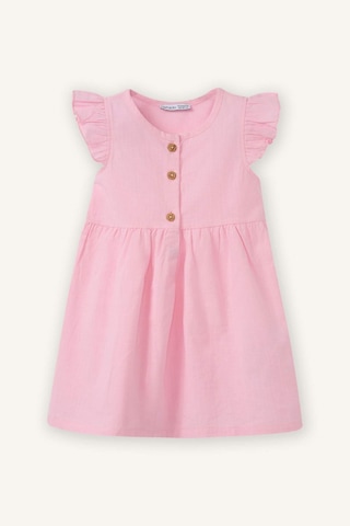 Defacto Flamlı Poplin Elbise Kız Bebek Z7402a226smpn171 Pembe-pn171