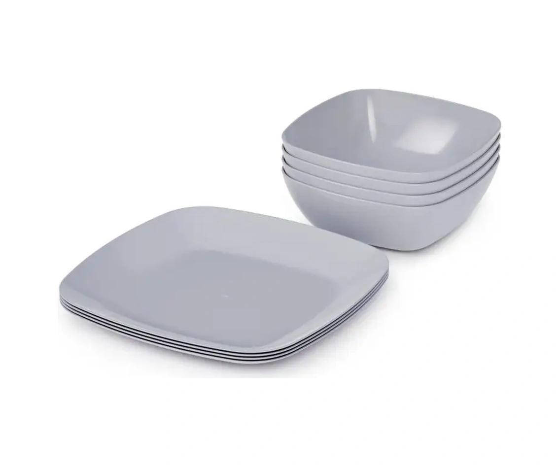 Al'ternativa Tek Kullanımlık Değil, Çok Amaçlı Kullanılabilen Plastik Tabaklar 171325623 Gri