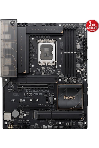 Asus PROART B760-Creator Intel B760 LGA1700 DDR5 7800 M2 Anakart