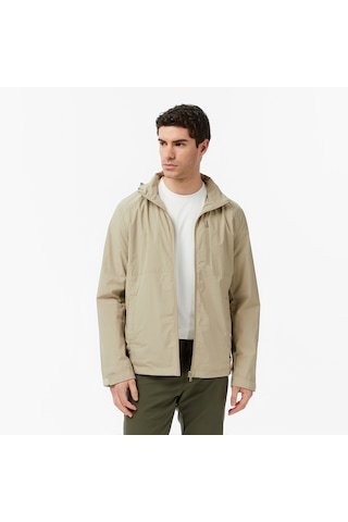 Nautica Erkek Bej Regular Fit İk Yaka Gizli Kapüşonlu Su İtici Montdüzj65013t