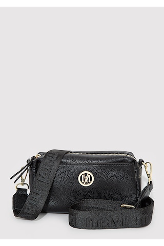 Mavi - Mühür Logo Detaylı Siyah Çapraz Çanta 1912662-900 Siyah