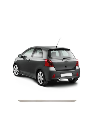 Toyota Yaris 3 Uyumlu 2008 Ve Üzeri Krom Bagaj Alt Çıtası Paslanmaz Çelik