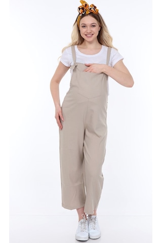 Luvmabelly Myra6101 - Bej Hamile Salopet-bej