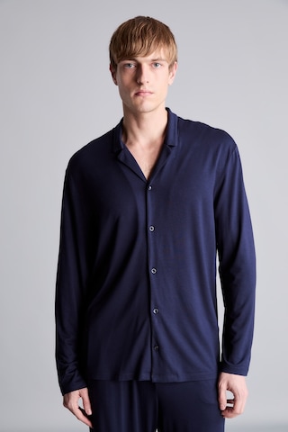 Defacto Regular Fit Düğmeli Uzun Kollu 2li Pijama Takımı I8197ax26aunv135 Lacivert-nv135
