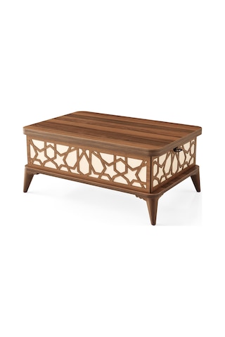 ZERENLAND 1315 AKILLI SEHPA, SİHİRLİ SEHPA, AÇILIR ORTA SEHPA, BÜYÜYEN SEHPA 82*50cm STAR CEVİZ