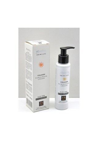 Skincare Yağlı Ve Karma Ciltler Için 125 Ml Güneş Kremi Kolajen&aloe Vera&hyalüronik Asit