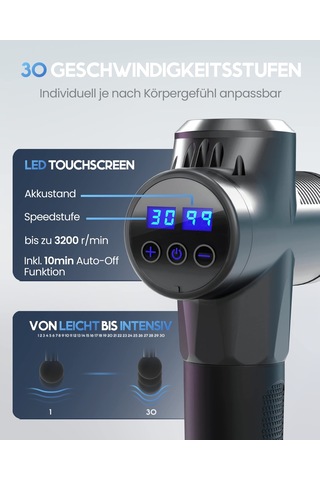 Heldenwerk Masaj Tabancası Dahil. 7 Masaj Başlığı Ve 30 Hız, Usb-c Bağlantısı Ve Isıtma Başlığı İle I Kas Masaj Aleti, Masaj Tabancası, Kas Masaj Tabancası, Kas Tabancası