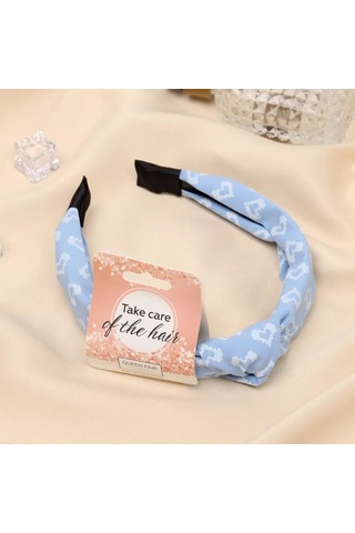 Queen Fair Jones Saç Bandı Şekilli, 2,5 Cm 257091607 Açık Mavi