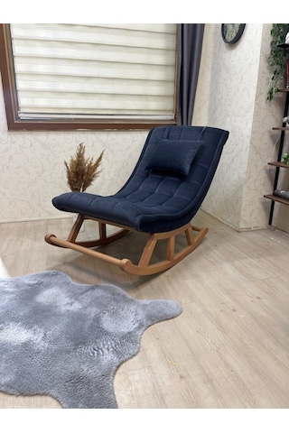 Asedia Asedia Miskin Naturel Antrasit Sallanan Sandalye Dinlenme Koltuğu