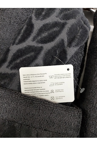 Nurpak Tek Kişilik Bornoz Seti Şalyaka-hazal Antrasit Beden Xl-xxl Anrasit