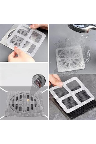 Buffer 10'lu Banyo Ve Mıutfak Lavabo Koku Önleyici Ve Haşere Böcek Önleyici Gider Filtresi