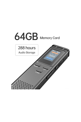 Singree K66 Dijital Ses Kaydedici: 64gb Dahili Hafıza, 288 Saat Kayıt, Renkli Tft Ekran, Yüksek Kaliteli Ses, Şarj Edilebilir Pil