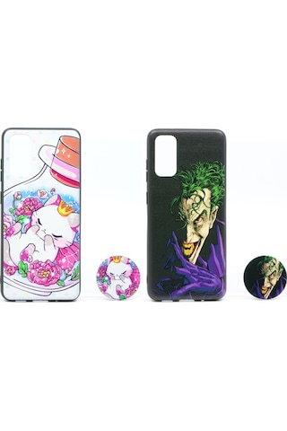 Nettech Samsung Galaxy S11e Uyumlu Desenli Popsocket Seri Arka