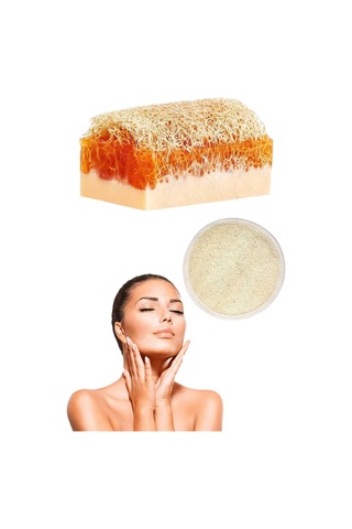 2li Doğal Set Kabak Lifli Keçi Sütü Ballı Sabun Peeling Bakım Sıkılaştırma Akne Temizleme Yüz Pedi