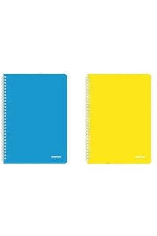 Mopak Neon Serisi A4 Spiralli Pp Kapak Defter 72 Yp Kareli 2'li