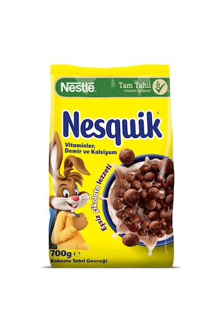 Nestle Nesquık Kakaolu Buğday Ve Mısır Gevreği 700g & Nesquık Kakaolu Tam Tahıllı Bar 24x25g
