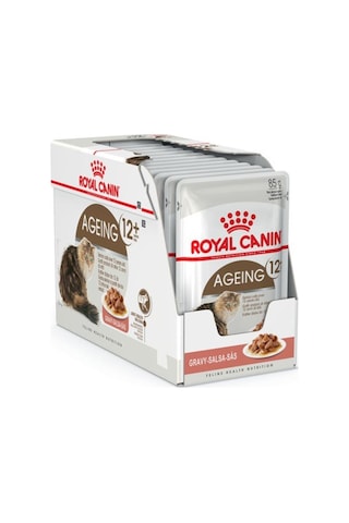 Royal Canin Senior Ageing 12+ Gravy Pouch Yaşlı Kedi Yaş Maması 12 x 85 G