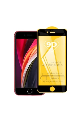 Apple, Uyumlu iPhone Se3-se2 Apple, Uyumlu iPhone 8-7 9d Full Glue Tempered Cam Ekran Koruyucu- 5775