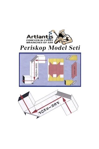 Periskop Yapım Seti 1 Paket Karton Periskop Model Seti Aynalı Okul Sınıf Deney Seti