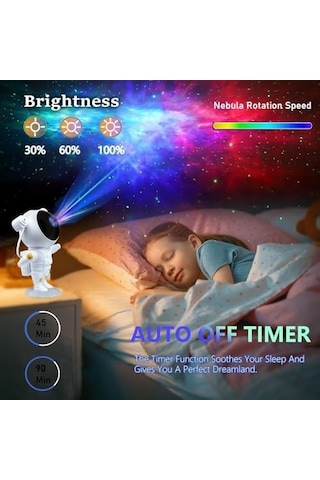 Comb Yıldızlı Gökyüzü Gece Lambası, Projektör, Astronot Projektör Lamba, Odayı Dekore Etmek, Gece Lambası Ambiyansı, Çocuklar Ve Yetişkinler İçin Ev Partisi Hediyesi Diğer