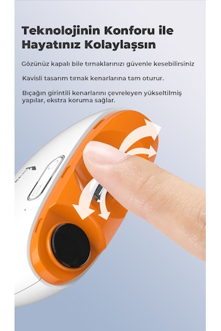 Veryfit 2 In 1 Otomatik Şarjlı Tırnak Kesme ve Manikür Cihazı Elektrikli