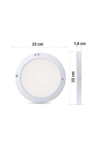 Cata Sensörlü Sıva Üstü Led Panel CT-9247 6400K Beyaz Işık