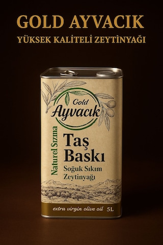 Gold Ayvacık Natürel Soğuk Sıkım Sızma 5l 4800gr Zeytinyağı