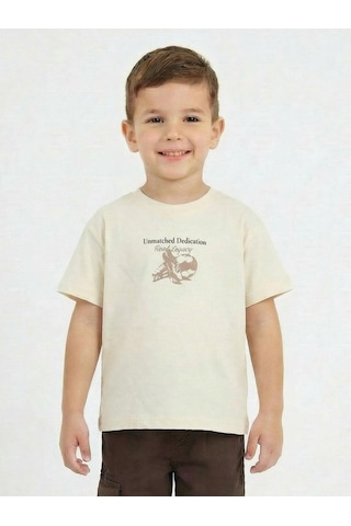 Xo Kids Erkek Çocuk Tişort 1-4 Yaş 1955 Bej