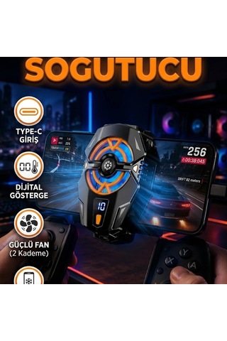 Type-c Bağlantılı Telefon Soğutucu Radyatör 2 Kademeli Dijital Kontrollü