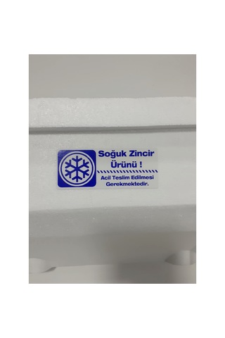 Soğuk Zincir Etiketi Soğuk Zincir Kargo Ürün Uyarı Etiketi 100 Ad