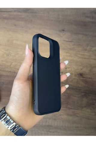 Apple Uyumlu iPhone 15 Pro Silikon Kılıf Xfab Siyah