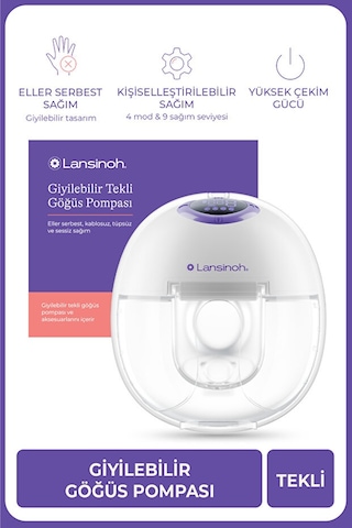 Lansinoh® Giyilebilir Tekli Göğüs Pompası