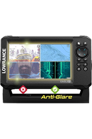Lowrance Eagle 7in Fishfinder - Ipg Anti-glare Yansıma Önleyici Mat Ekran Koruyucu