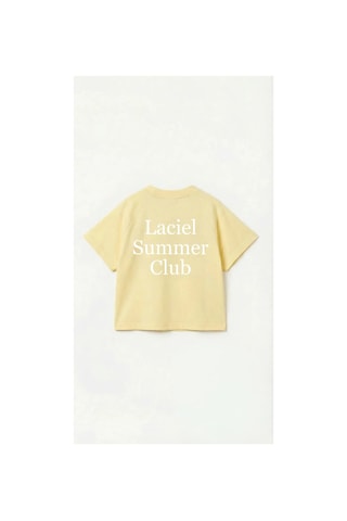 Poala Kids Summer Club Unisex Sarı Tshirt