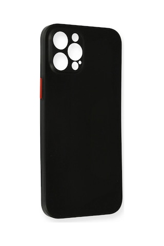 Newface - 85 - iPhone Uyumlu 12 Pro Max Kılıf Pp Ultra İnce Kapak - Csmo-tex - - Siyah