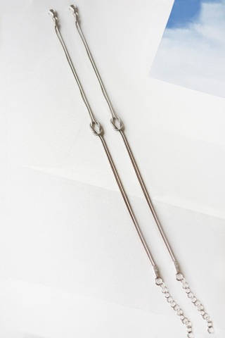 MorMajor Silver Sevgililere Özel Sevgi Bağı 2 Adet Gümüş Bileklik -7548