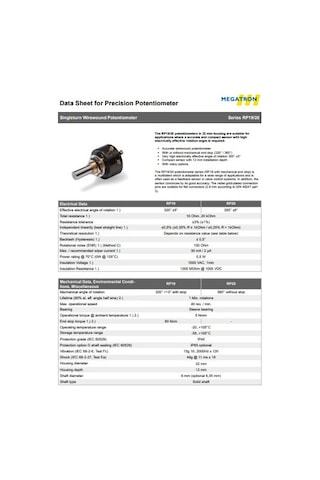 İKON TEKNİK RP19 R5K %3W %0,5L Tel Potansiyometre Megatron