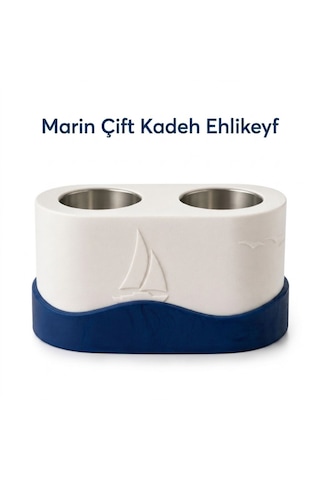 Mottopi Marin Çift Kadeh Ehlikeyf,termojelli Kadeh Soğutucu,paslanmaz Çelik,bardak Soğutucu,içecek Soğutucu
