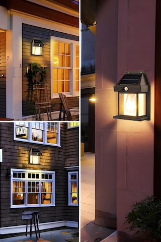 Markafox 2025 Model Şık Görünümlü Suya Dayanıklı Hareket Sensörlü Güneş Enerjili Balkon Bahçe Aydınlatması