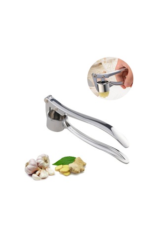 Sarımsak Pres Çinko Alaşım Kıyma Zencefil Ezici Sarımsak Gümüş Gümüş